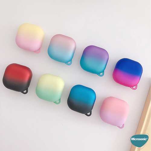 Microsonic Samsung Galaxy Buds Core Kılıf Degrade Rubber Pembe