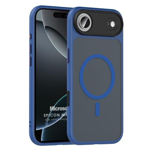 Microsonic Apple iPhone 17 Air Kılıf Epicon MagSafe Lacivert