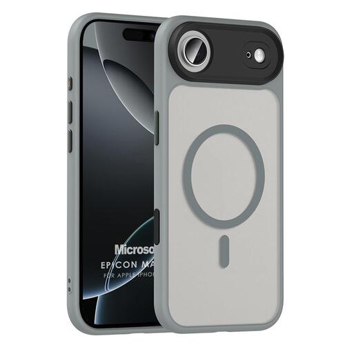 Microsonic Apple iPhone 17 Air Kılıf Epicon MagSafe Gri