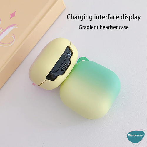 Microsonic Samsung Galaxy Buds Core Kılıf Degrade Rubber Mavi Mor