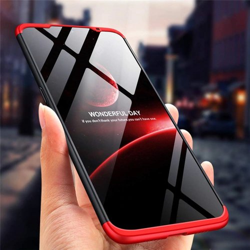 Microsonic Xiaomi Mi 9 SE Kılıf Double Dip 360 Protective Siyah Mavi