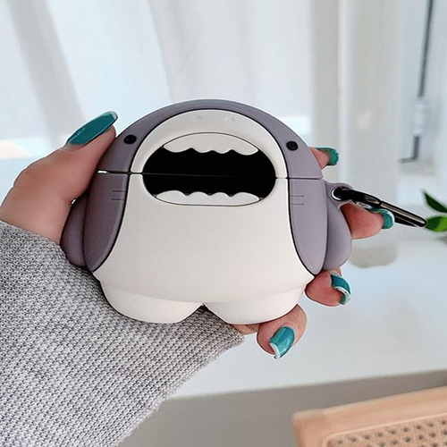 Microsonic Xiaomi Redmi Buds 8 Lite Kılıf Cartoon Figürlü Silikon Crtn-Fgr-Kpkblk