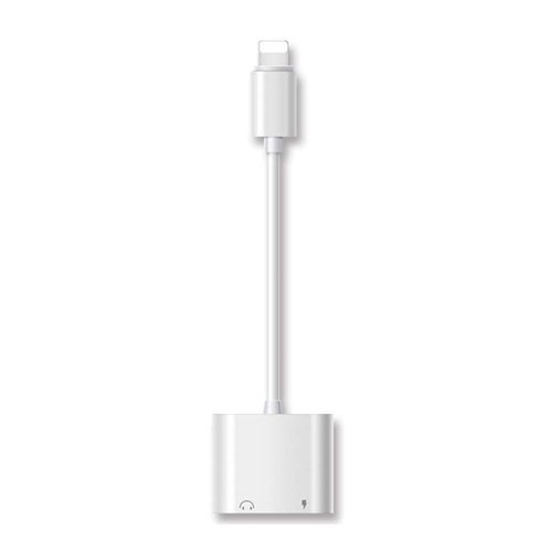 Microsonic Lightning to 3.5mm Adapter Kablo, iPhone Ses, Aux Kablo Dönüştücü Adaptör Beyaz