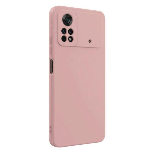 Microsonic Matte Silicone Xiaomi Poco X4 Pro 5G Kılıf Rose Gold