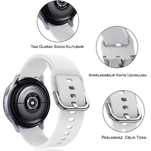 Microsonic Garmin Vivoactive 3 Silikon Kordon Turuncu