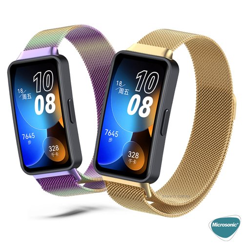 Microsonic Huawei Band 9 Milanese Loop Kordon Pembe