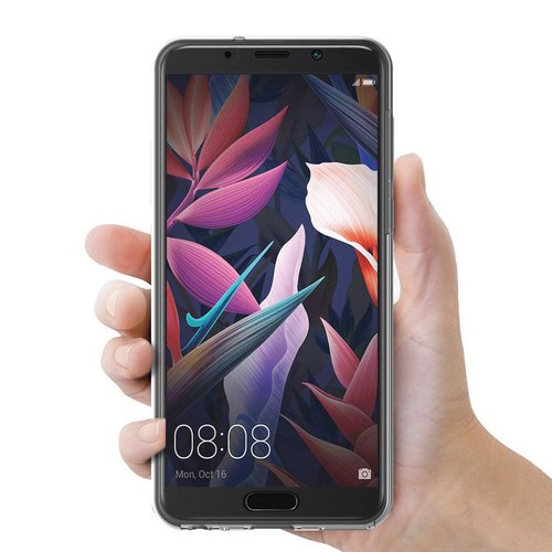 Microsonic Huawei Mate 10 Kılıf 6 tarafı tam full koruma 360 Clear Soft Şeffaf