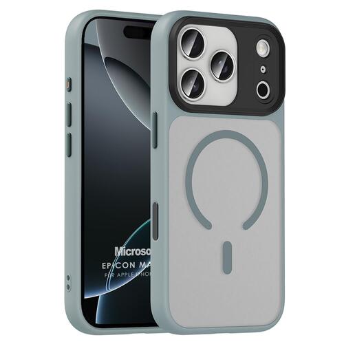 Microsonic Apple iPhone 17 Pro Max Kılıf Epicon MagSafe Gri