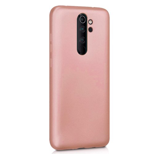 Microsonic Matte Silicone Xiaomi Redmi Note 8 Pro Kılıf Rose Gold