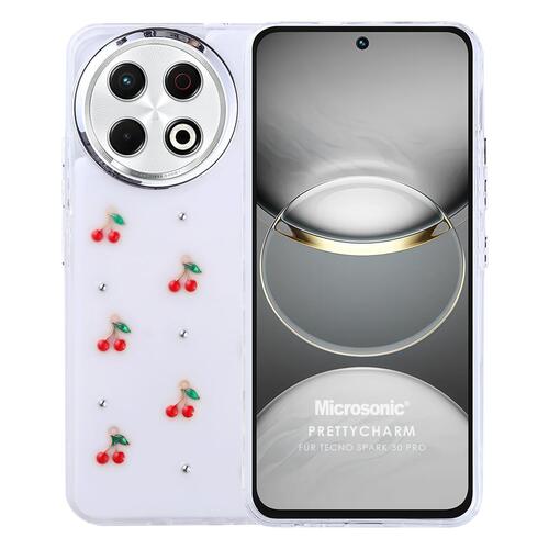 Microsonic TECNO Spark 30 Pro Kılıf PrettyCharm Cherry