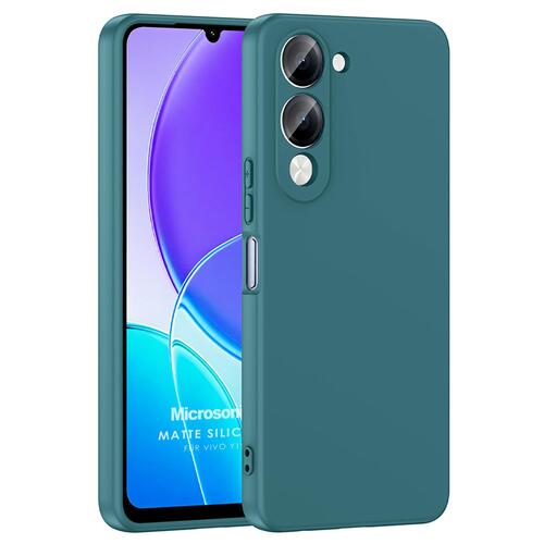 Microsonic Vivo Y19 Kılıf Groovy Soft Koyu Yeşil