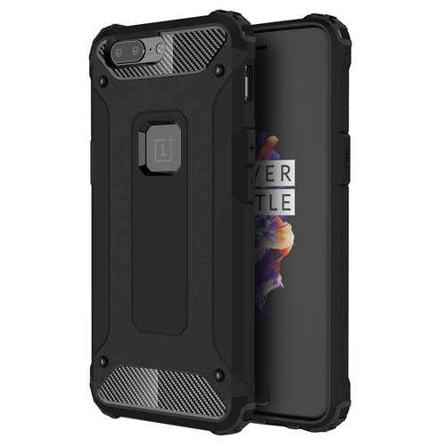 Microsonic OnePlus 5 Kılıf Rugged Armor Siyah