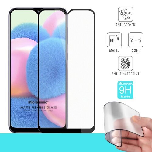 Microsonic Samsung Galaxy A30s Seramik Matte Flexible Ekran Koruyucu Siyah