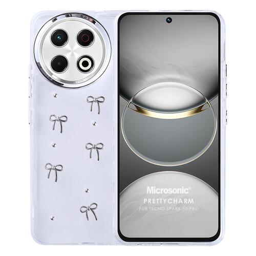 Microsonic TECNO Spark 30 Pro Kılıf PrettyCharm Bow