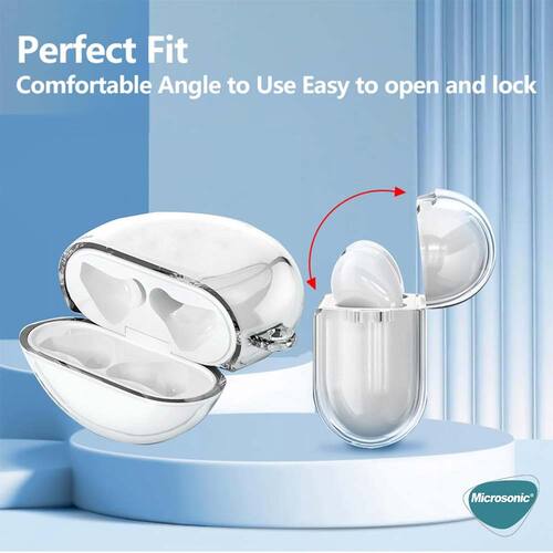 Microsonic Huawei FreeBuds 7i Kılıf Transparent Clear Soft Şeffaf