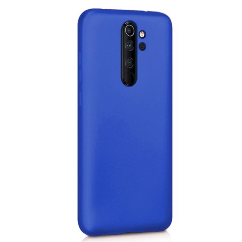 Microsonic Matte Silicone Xiaomi Redmi Note 8 Pro Kılıf Mavi