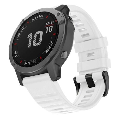 Microsonic Garmin Fenix 6X Kordon Quick Fit Strap Band Beyaz