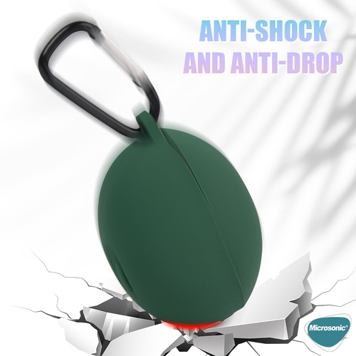 Microsonic Huawei FreeBuds 7i Mat Silikon Kılıf Pembe