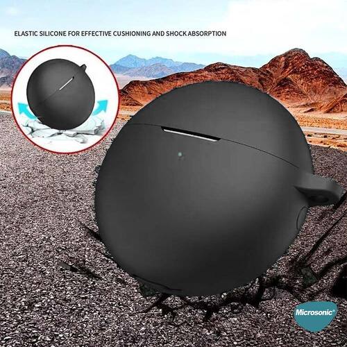 Microsonic Huawei FreeBuds 7i Mat Silikon Kılıf Koyu Yeşil