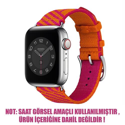 Microsonic Apple Watch 7 45mm Kordon Jumping Single Tour Pembe