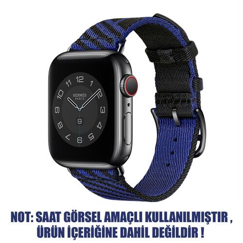 Microsonic Apple Watch 7 45mm Kordon Jumping Single Tour Lacivert