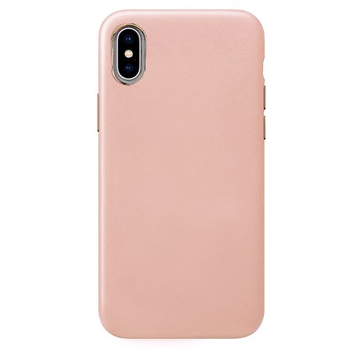 Microsonic Apple iPhone XS Kılıf Luxury Leather Rose Gold