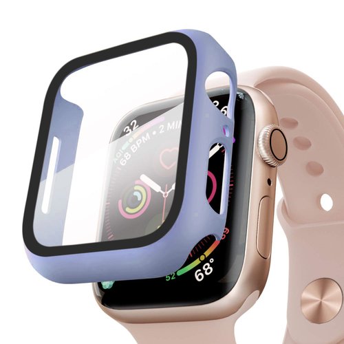 Microsonic Apple Watch Series 4 44mm Kılıf Matte Premium Slim WatchBand Lila