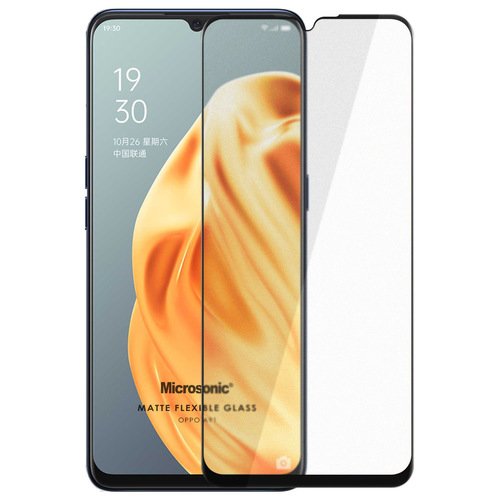 Microsonic Oppo A91 Seramik Matte Flexible Ekran Koruyucu Siyah