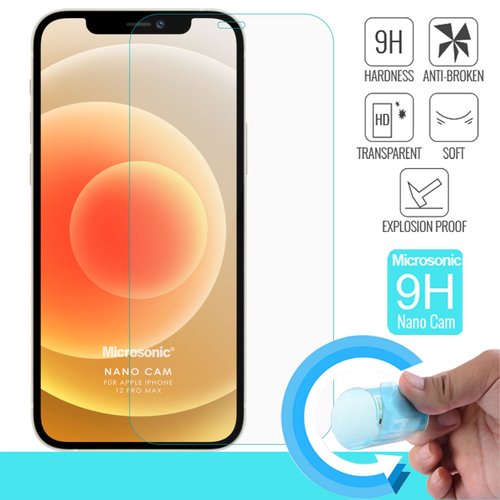 Microsonic Apple iPhone 12 Pro Max Nano Glass Screen Protector