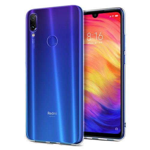 Microsonic Xiaomi Redmi Note 7 Kılıf Transparent Soft Beyaz