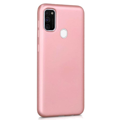 Microsonic Matte Silicone Samsung Galaxy M30s Kılıf Rose Gold