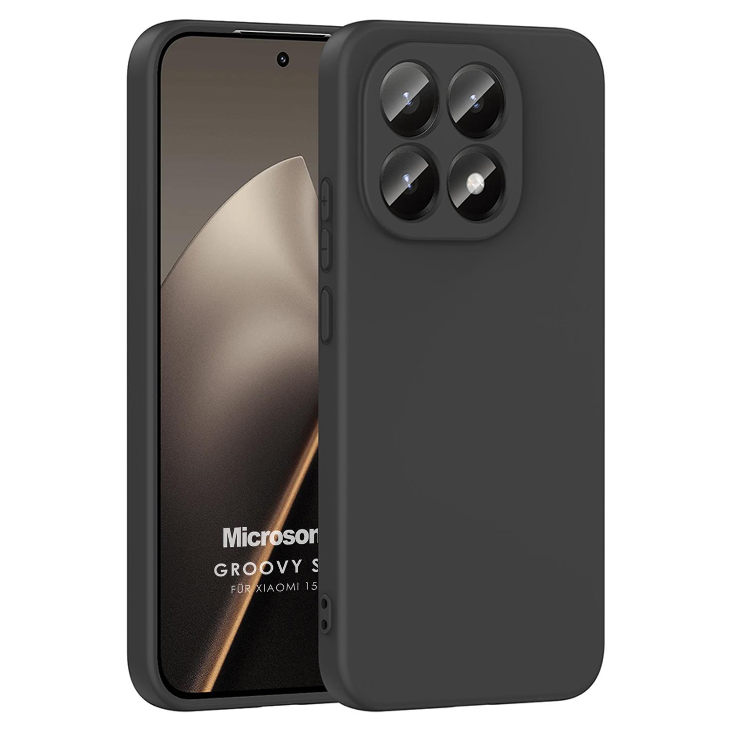 Microsonic Xiaomi 15T Kılıf Groovy Soft Siyah