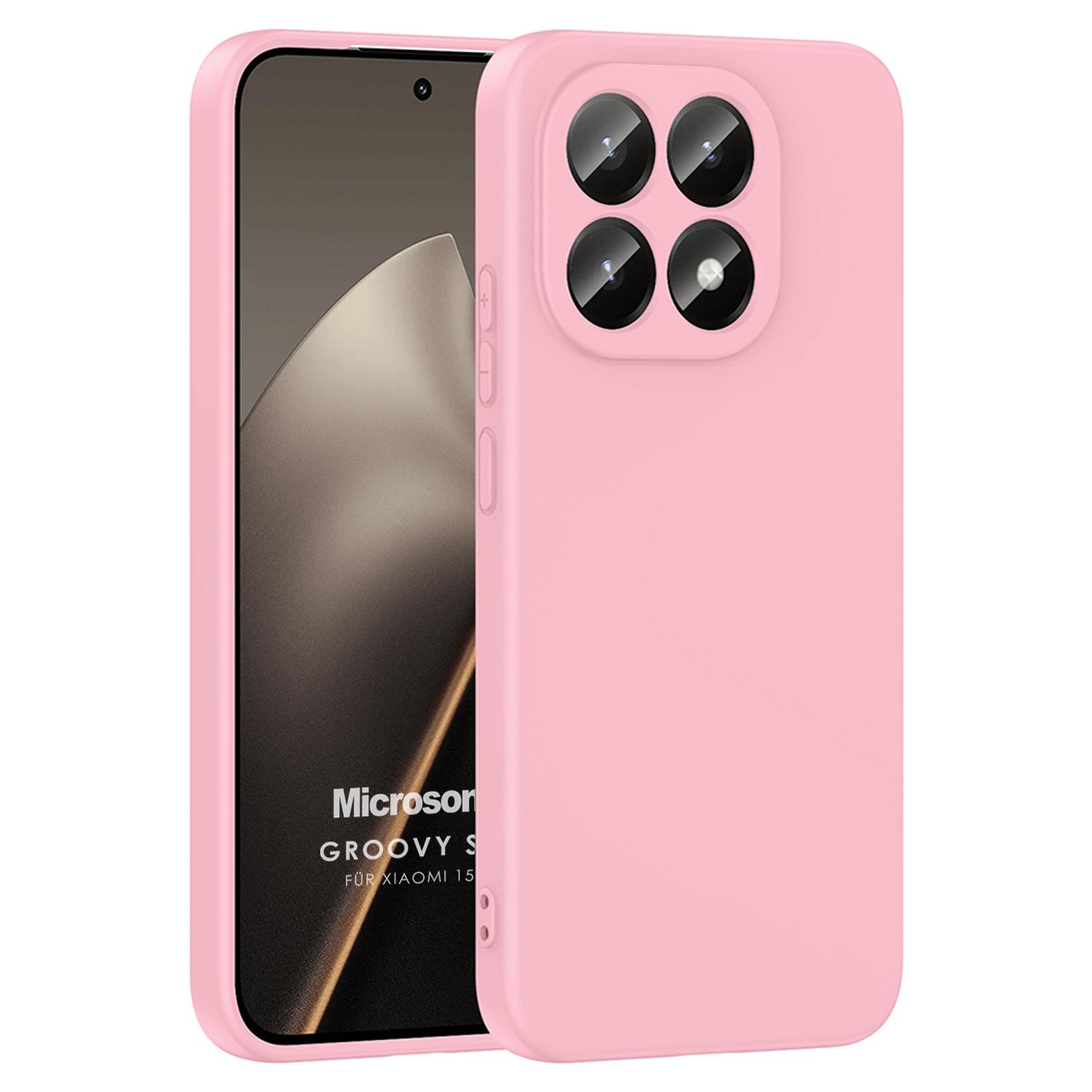 Microsonic Xiaomi 15T Kılıf Groovy Soft Pembe