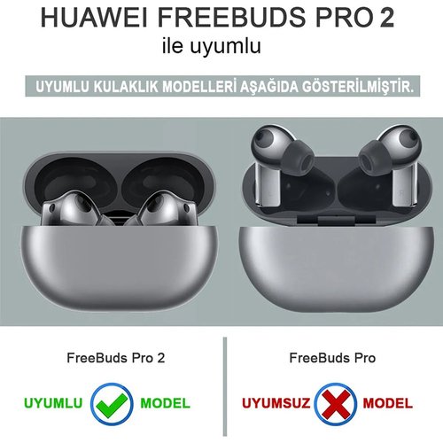 Microsonic Huawei FreeBuds Pro 2 Kılıf Askılı Mat Silikon Siyah