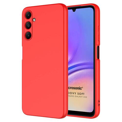 Microsonic Samsung Galaxy A17 Kılıf Groovy Soft Kırmızı