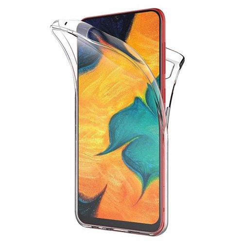 Microsonic Samsung Galaxy A30 Kılıf 6 tarafı tam full koruma 360 Clear Soft Şeffaf