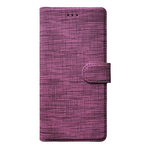 Microsonic Samsung Galaxy S23 Plus Kılıf Fabric Book Wallet Mor