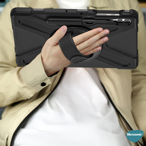 Microsonic Samsung Galaxy Tab S11 Ultra Kılıf Heavy Defender Siyah