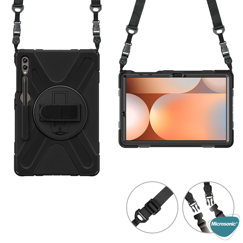 Microsonic Samsung Galaxy Tab S11 Ultra Kılıf Heavy Defender Siyah