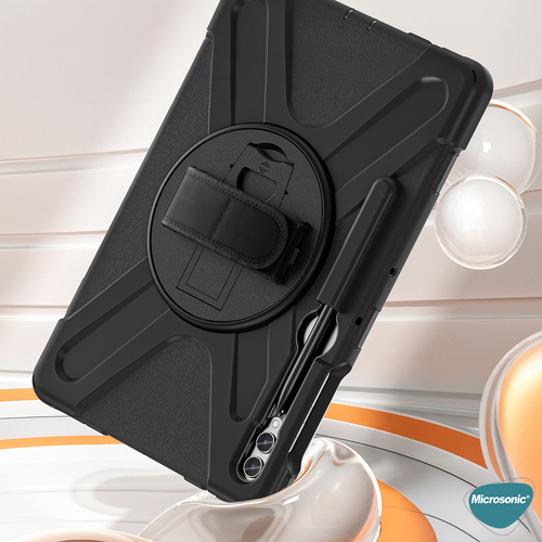 Microsonic Samsung Galaxy Tab S11 Ultra Kılıf Heavy Defender Siyah