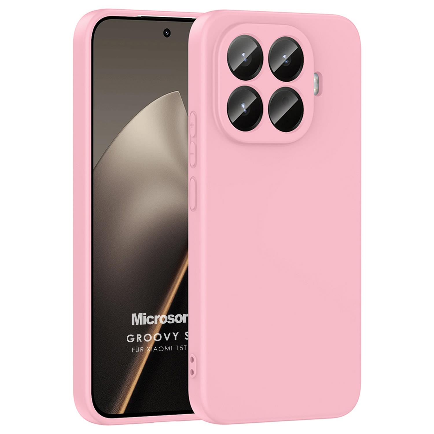 Microsonic Xiaomi 15T Pro Kılıf Groovy Soft Pembe