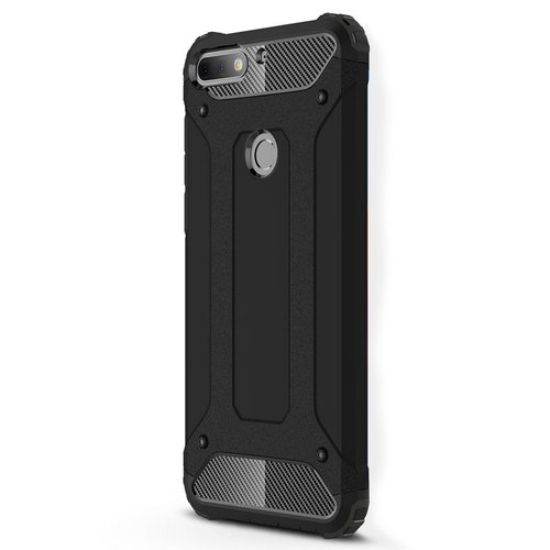 Microsonic Huawei Y7 2018 Kılıf Rugged Armor Siyah