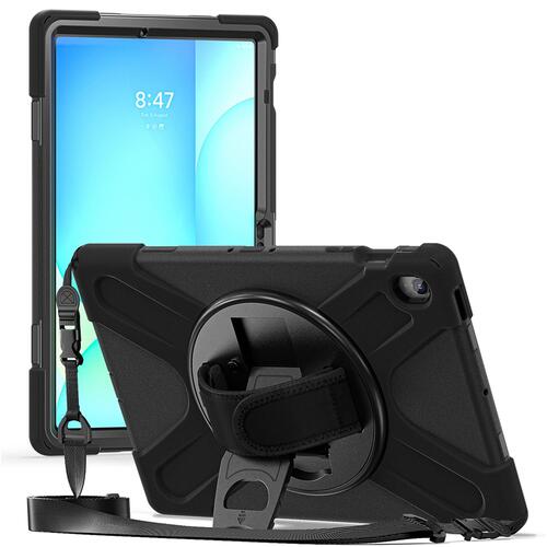 Microsonic Samsung Galaxy Tab S10 FE Plus Kılıf Heavy Defender Siyah