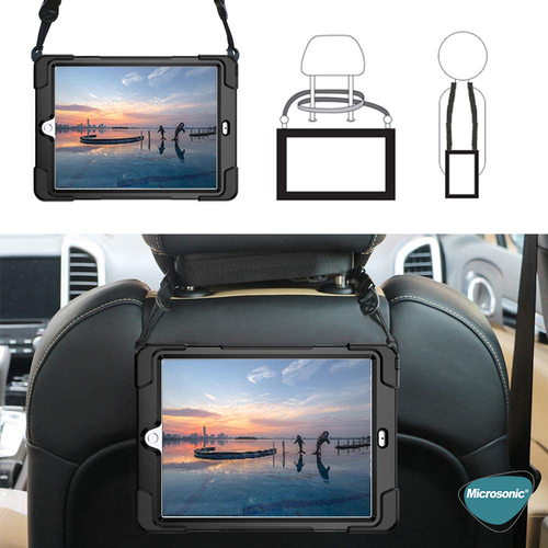 Microsonic Samsung Galaxy Tab S10 FE Kılıf Heavy Defender Siyah