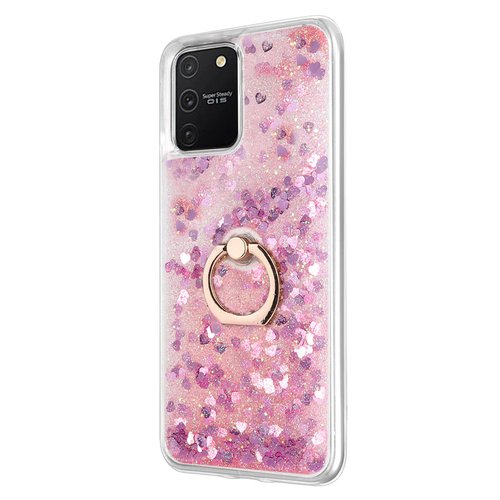 Microsonic Samsung Galaxy S10 Lite Kılıf Glitter Liquid Holder Pembe