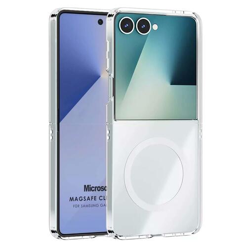 Microsonic Samsung Galaxy Z Flip 7 Kılıf MagSafe Clear Soft Şeffaf