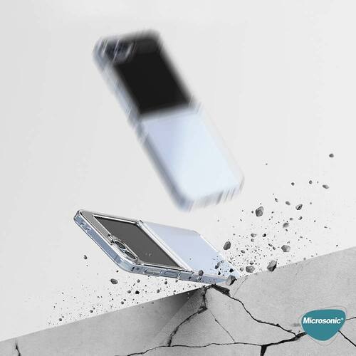Microsonic Samsung Galaxy Z Flip 7 Kılıf MagSafe Clear Soft Şeffaf