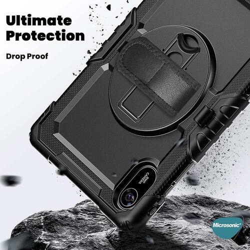Microsonic Xiaomi Redmi Pad 2 Kılıf Heavy Defender Siyah