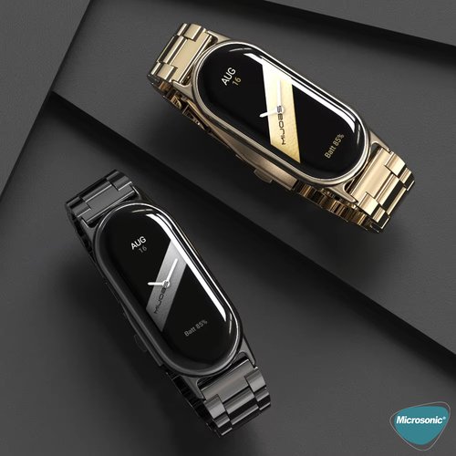 Microsonic Xiaomi Mi Band 9 Metal Stainless Steel Kordon Gold