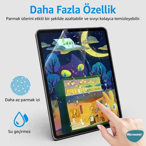 Microsonic Apple iPad Pro 12.9 2020 4.Nesil (A2229-A2069-A2232) Paper Feel Kağıt Dokulu Mat Ekran Koruyucu